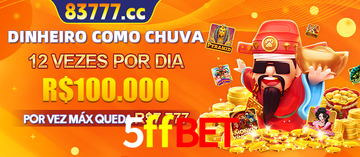 Banner do programa de recompensas Recomende para amigos do 5ffbet, detalhando os bônus por convidar amigos, com prêmios que chegam a R$288.888.