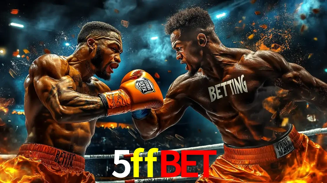 Dois boxeadores em uma luta intensa e explosiva, representando a adrenalina e as oportunidades de apostas em esportes de combate disponíveis na plataforma 5ffbet.